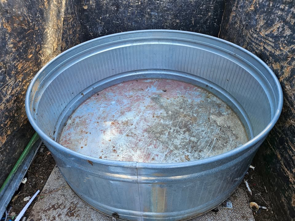 Picked up this 340 gallon stock tank today