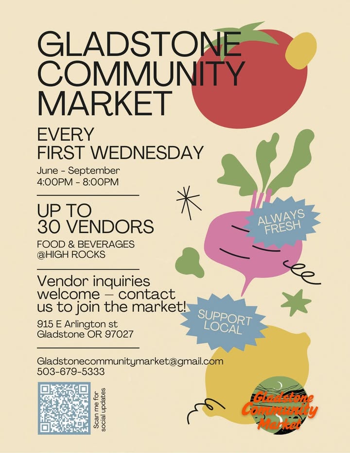 Did you know Gladstone has its own Community Market? It’s happening today…