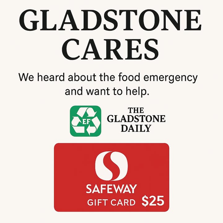 No judgment — just neighbors helping neighbors. Here in Gladstone, a lot of families are hurting right now. We feel it too — after being forced to leave my job, things are tight for us as well. Thanksgiving is going to be rough and Christmas will be slim for our three kids. But when times get tough, Gladstone shows up for Gladstone. We grabbed three  digital Safeway gift cards to help Gladstone families who need groceries right now. No forms. No hoops. No judgment. If you’re in Gladstone and you’re struggling, just DM us — we can send the card digitally. First come, first served. We’re hurting too — but we help anyway. That’s community. Gladstone takes care of its own. 🧡🖤 — EF Recycling ♻️ & The Gladstone Daily