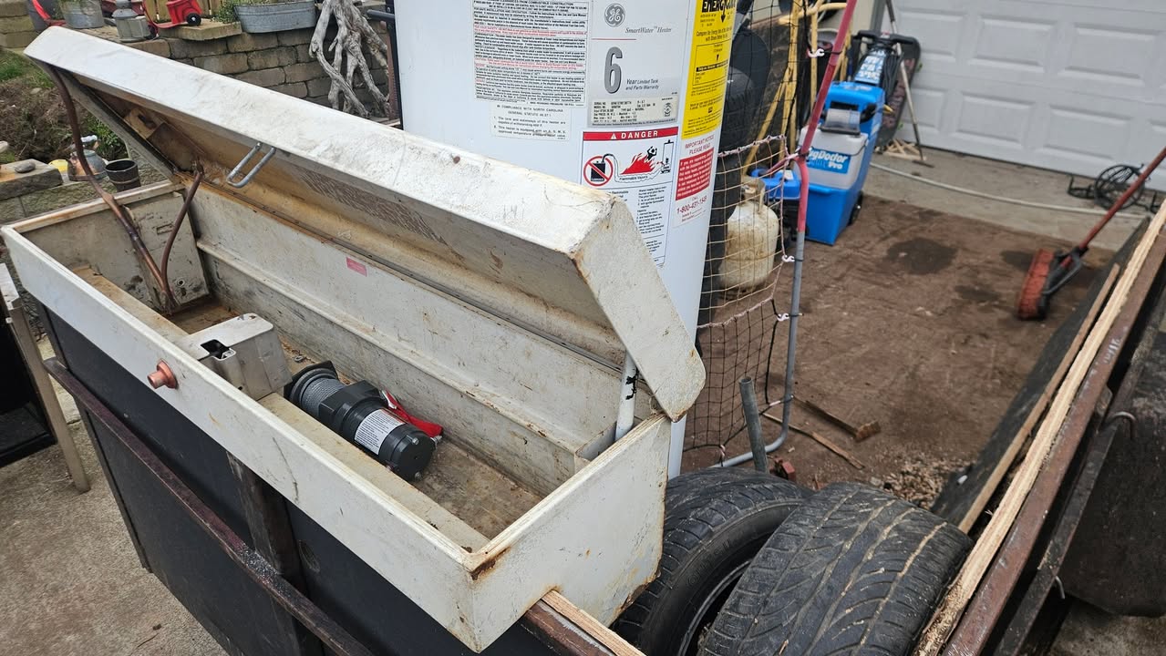 We pull and push a lot of scrap metal and good items…