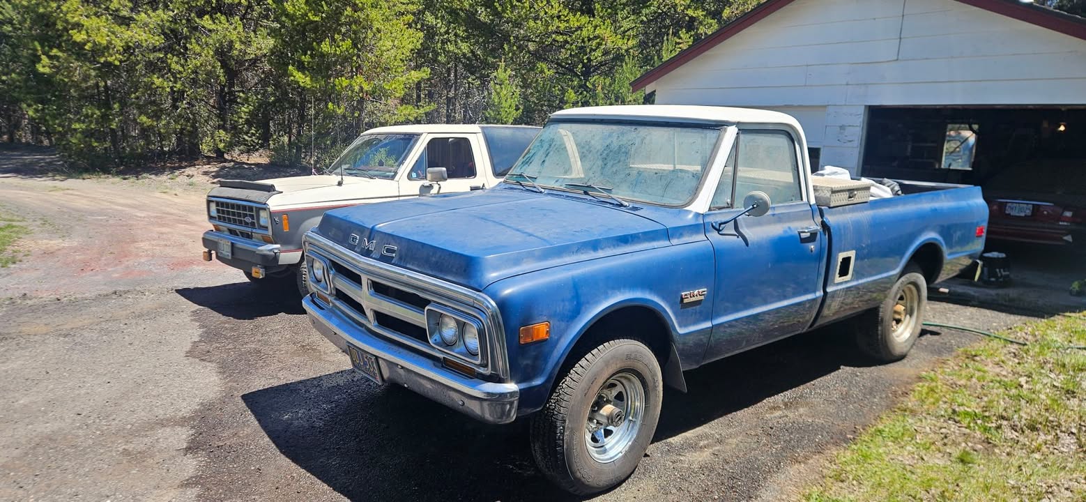 Just got Grandpa’s 1969 GMC 1500 4×4 that he bought brand new running. Not gonna lie, driving it for the first time brought a huge wave of emotions. It was Grandpa’s truck, then my mom’s, then my uncle’s. They’re all gone now, and the memories of riding around in this old GMC with my uncle came flooding back. ❤️ Some things are more than just vehicles. This truck is family history, and I’m honored to keep it going. 🇺🇸🚚